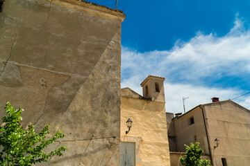 Fototapeta na wymiar Small church in La Sarga town, Xixona, Alicante (Spain). 