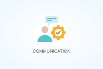 Communication Vector  Or Logo Sign Symbol Illustration