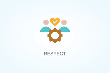 Respect Vector  Or Logo Sign Symbol Illustration