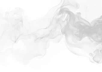 Realistic white smoke texture on Transparent background