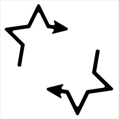 Arrow icons. right arrow, left arrow, a pack of two beautiful vector arrow icons. directional icons.