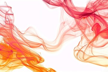 Dive into the captivating world of abstract red and orange frame waves, set against a pristine white backdrop. This panoramic banner not only offers ample copy space but also provides room for text, a
