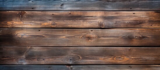 Obraz premium An aged wooden wall with a rustic texture serves as the captivating background in this copy space image