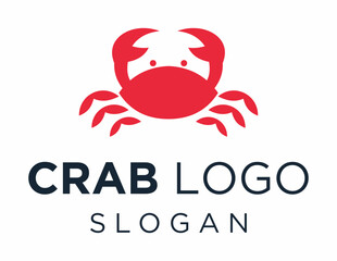 Logo design about Crab on a white background. made using the CorelDraw application.