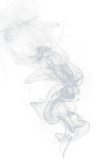 Realistic white smoke texture on Transparent background