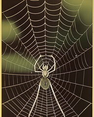 Obraz premium spider on web