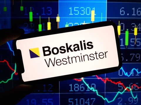 Konskie, Poland - May 12, 2024: Royal Boskalis Westminster company logo displayed on mobile phone