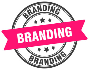 branding stamp. branding label on transparent background. round sign