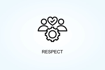 Respect Vector  Or Logo Sign Symbol Illustration