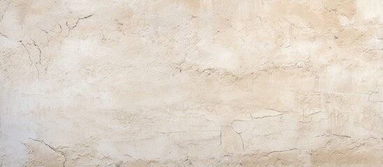 The exterior wall has a beige roughcast texture providing a suitable background for the copy space image