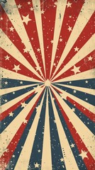 Fourth of July colorful background with empty space