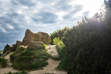 rocks in the mountains