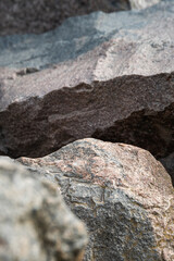 rocks in the mountains