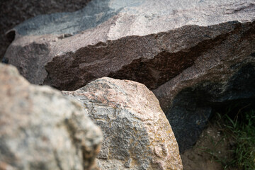 rocks in the mountains