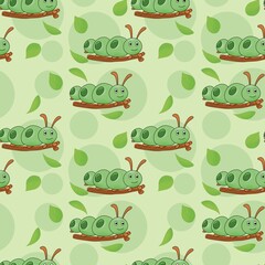 Worms cartoon Pattern