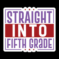 Fototapeta premium Straight Into School