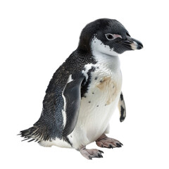 Obraz premium Penguin Eudyptula little Chicks isolated on white background.