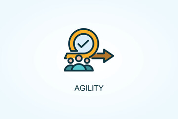 Obraz premium Agility Vector Or Logo Sign Symbol Illustration