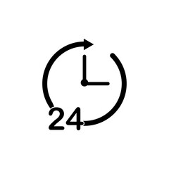 24 hour clock icon