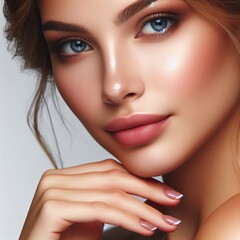 Fototapeta premium Close-up of beautiful women full of pure beauty