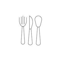 cutlery vector type icon