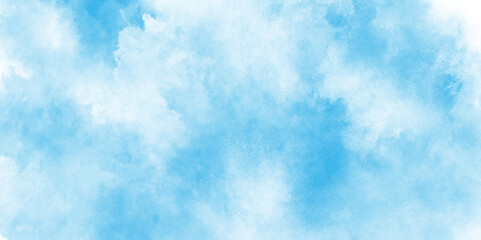 Watercolor illustration art marble painting abstract blue color texture,  brush painted blue background used in weeding card. modern dramatic sky with clouds on blue background.