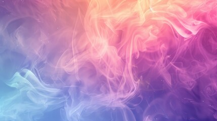 Transparent smoke on an abstract modern colorful background