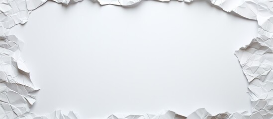 A torn paper with blank white background for copy space image