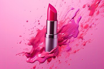 beauty lipstick on dark background
