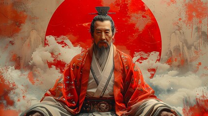 Create an infographic outlining the key principles and teachings of Confucianism including the Five Constants the Four Virtues and the concept of the junzi gentleman.