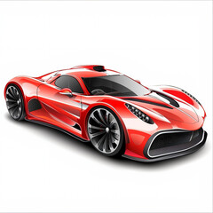 Naklejka premium car sport isolated white background