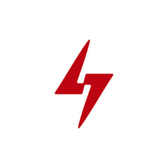 Electric lightning flash logo design