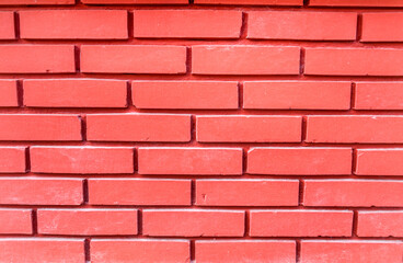 Red  Bricks Wall Texture Background