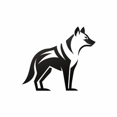 A Wolf Logo Vector Art Illustration