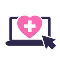 Obraz premium online medical services icon, png