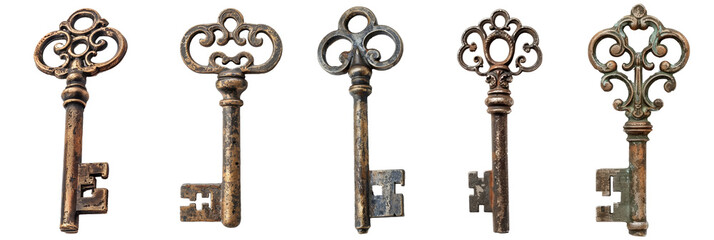 Old Fashioned Vintage Key, Symbol of Security and Mystery