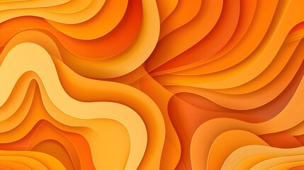 Vibrant Orange Abstract Shapes Create a Captivating Background for Design Projects