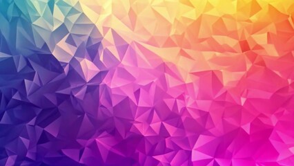 Colorful geometric shapes in the form of triangles create a dynamic and eye-catching abstract background.