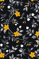 Obraz premium Aesthetic vintage flower, imbued with a serene and subtle aura. These aesthetic background elements lend themselves perfect to printed production, notebook covers, and decor