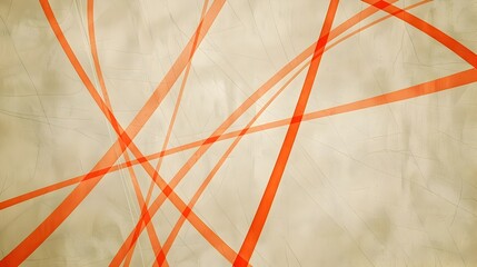 Intersecting Orange Lines A Modern Geometric Pattern Exuding Sophistication