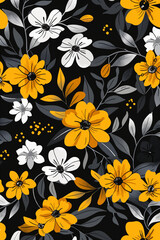 Fototapeta premium Aesthetic vintage flower, imbued with a serene and subtle aura. These aesthetic background elements lend themselves perfect to printed production, notebook covers, and decor