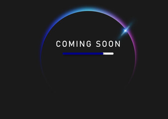 Coming soComing soon text on abstract sunrise dark background with motion effecton шар 2