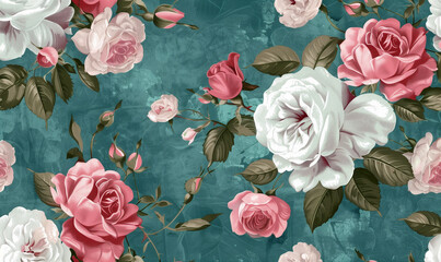 Aesthetic vintage flower, imbued with a serene and subtle aura. These aesthetic background elements lend themselves perfect to printed production, notebook covers, and decor