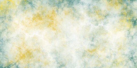 yellow and green color old paper grunge texture with grainy stains. Distressed vintage realistic rusty texture metal grunge background. beautiful cloudy  background for decoration, wallpaper design.