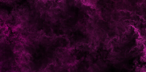 Dark elegant Royal purple smoke background.  abstract watercolor night sky background with grunge effect with fog clouds Background. Paper textured canvas for text design, invitation card,  template.
