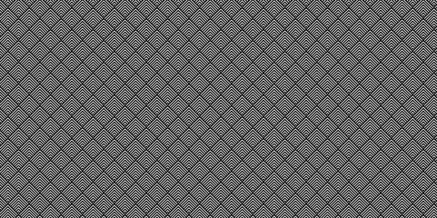 Overlapping Pattern Minimal diamond geometric waves abstract square wave line. dark black color seamless tile stripe geometric create retro square line backdrop pattern background.