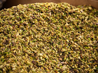 pistacchio pistachio in the local market in Ortigia island in province of Syracuse in Sicily