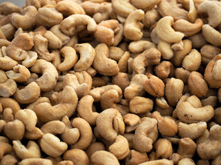 cashew nuts in the local market in Ortigia island in province of Syracuse in Sicily