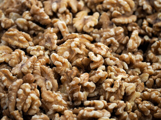 nuts in the local market in Ortigia island in province of Syracuse in Sicily