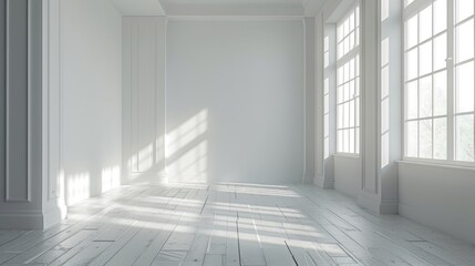 Fototapeta premium Modern minimalist style residential interior